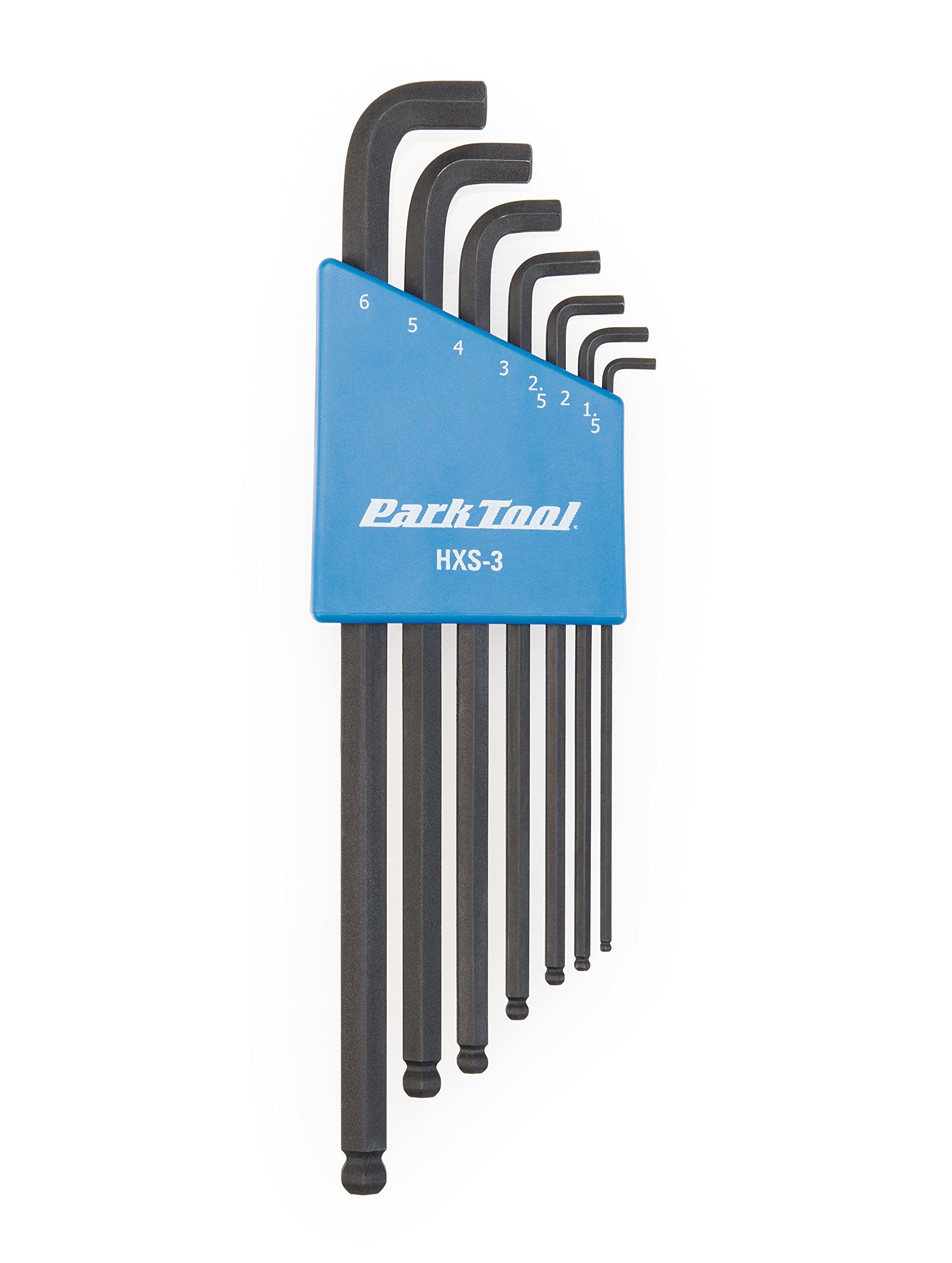 

Набор шестигранных ключей PARKTOOL Stubby с короткой шейкой и держателем HXS-3