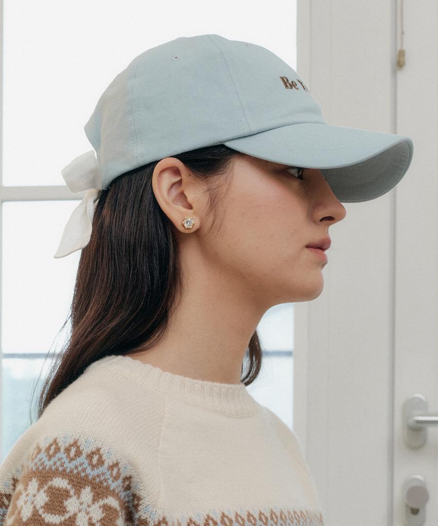 YUPPE Y Ribbon Ball Cap_Sky Blue