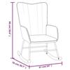 VidaXL Rocking Chair with Footrest Relaxation Chair Recliner Living Room Lounge Chair 327760