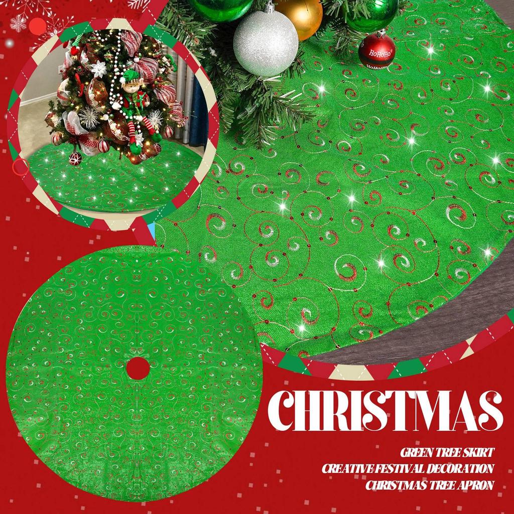 Snowflake Christmas Tree Skirt Decoration Christmas Decoration New Year Party Supplies Christmas Atmosphere Decoration