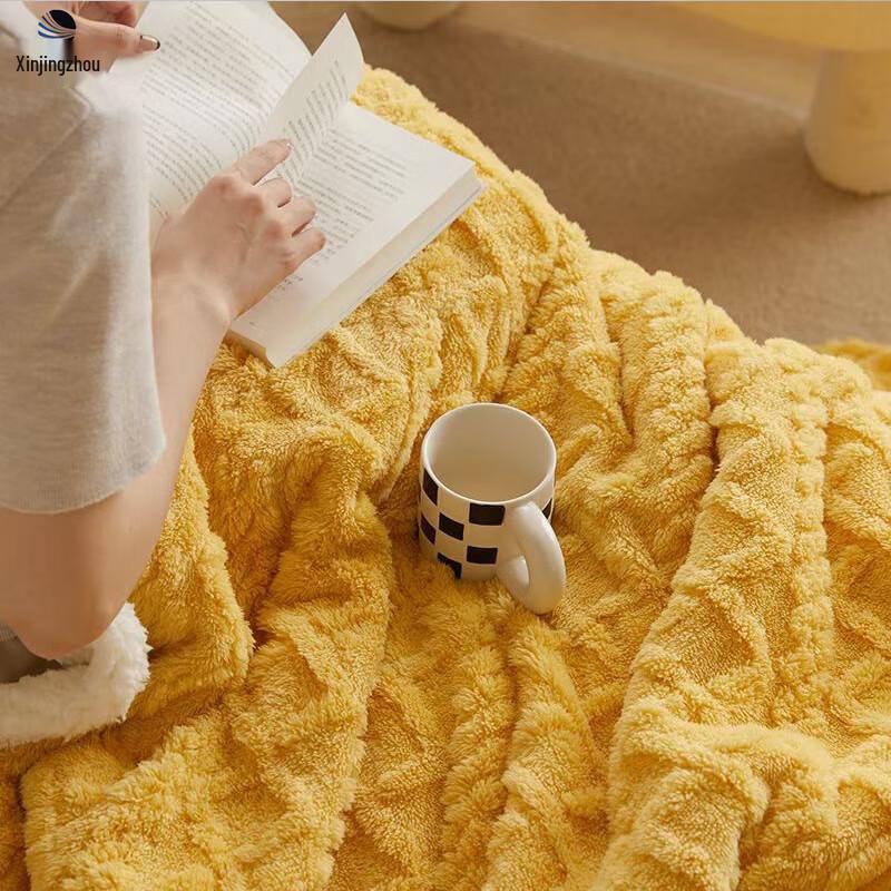 Xin Jing Zhou Thick Lamb Fleece Winter Blanket 100x150cm