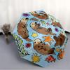 1pc Sea Otters Automatic Opening/Closing Folding Umbrella with 8 Ribs,Windproof Portable Sunshade Umbrella Holiday gift yy260401036