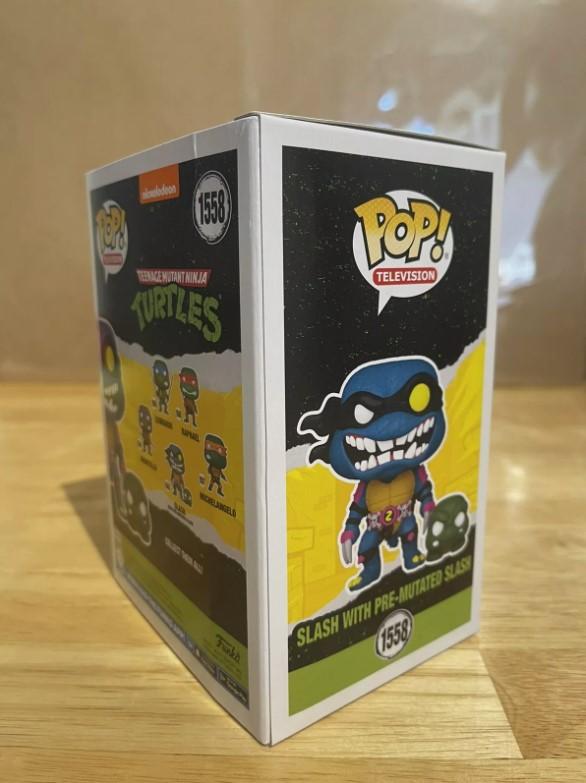 Figure Teenage Mutant Ninja Turtles Slash with Pre-Mutated Slash Funko Pop Funko Pop Ninja Turtles TMNT 10 Cm #1558