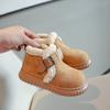 New Winter Children's Boots Soft Fluffy Girl Snow Boots Thick Bottom Plush Kids Fashion Ankle Cotton Boots Non-slip Versatile