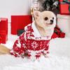 Winter-Hunde-Weihnachtsoverall, Kleidung, warmer Plüsch-Haustier-Schlafanzug für kleine und mittelgroße Hunde, Katzen, Overalls, Welpen, York, Chihuahua, Onesies