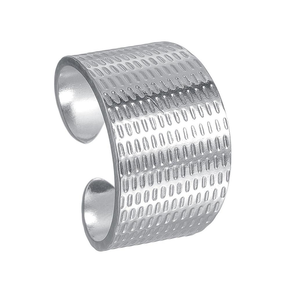 European and American Exaggerated Style Women's Open Titanium Steel Ring