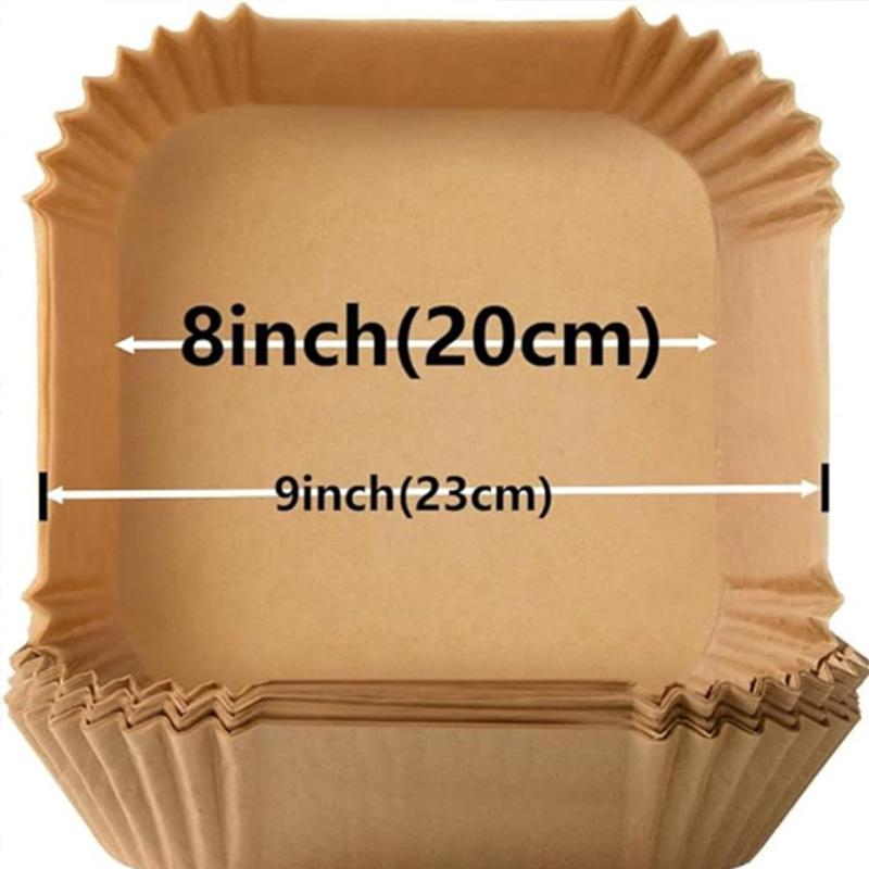 Air Fryer Parchment Sheets  - Pre-Cut Round Non-Stick Paper, Heat Resistant Up To 450°F, for Healthy Oil-Free Cooking (7