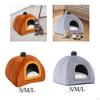 Cat Bed Nest with Removable Washable Cushion Sleeping Semi Enclosed Self Warming
