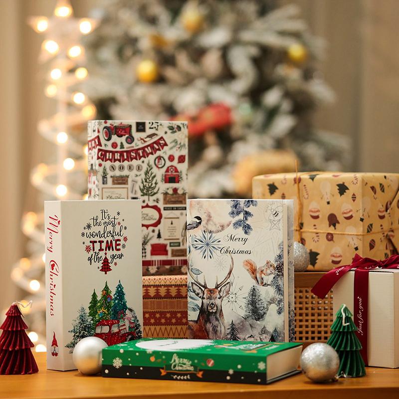 Seria Świąteczna Dekoracja Fałszywych Książek Estetyka Pokoju Dziennego Rekwizyty Dekoracje Książek Wnętrze Ozdoby na Stolik Kawowy Dodatkowe