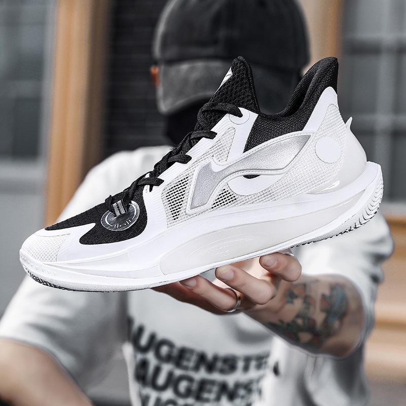 Practical basketball shoes, breathable sports shoes, sports shoes, casual sonic cement floor shock absorption 11 non-slip students, excellent price