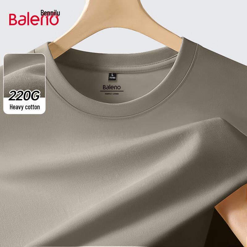 Baleno Men's Loose Fit Heavyweight Cotton Long Sleeve T-Shirt
