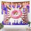 Dragon Tapestry Wall Hanging Western Wild Animal Room Decor Tapestries Kids Boys,Green Blue Purple Aurora Polyester Wall Blanket