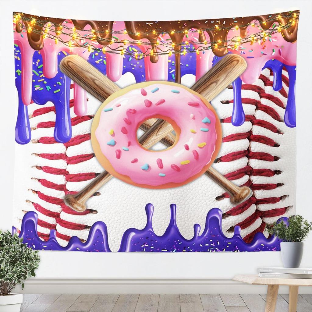 Dragon Tapestry Wall Hanging Western Wild Animal Room Decor Tapestries Kids Boys,Green Blue Purple Aurora Polyester Wall Blanket