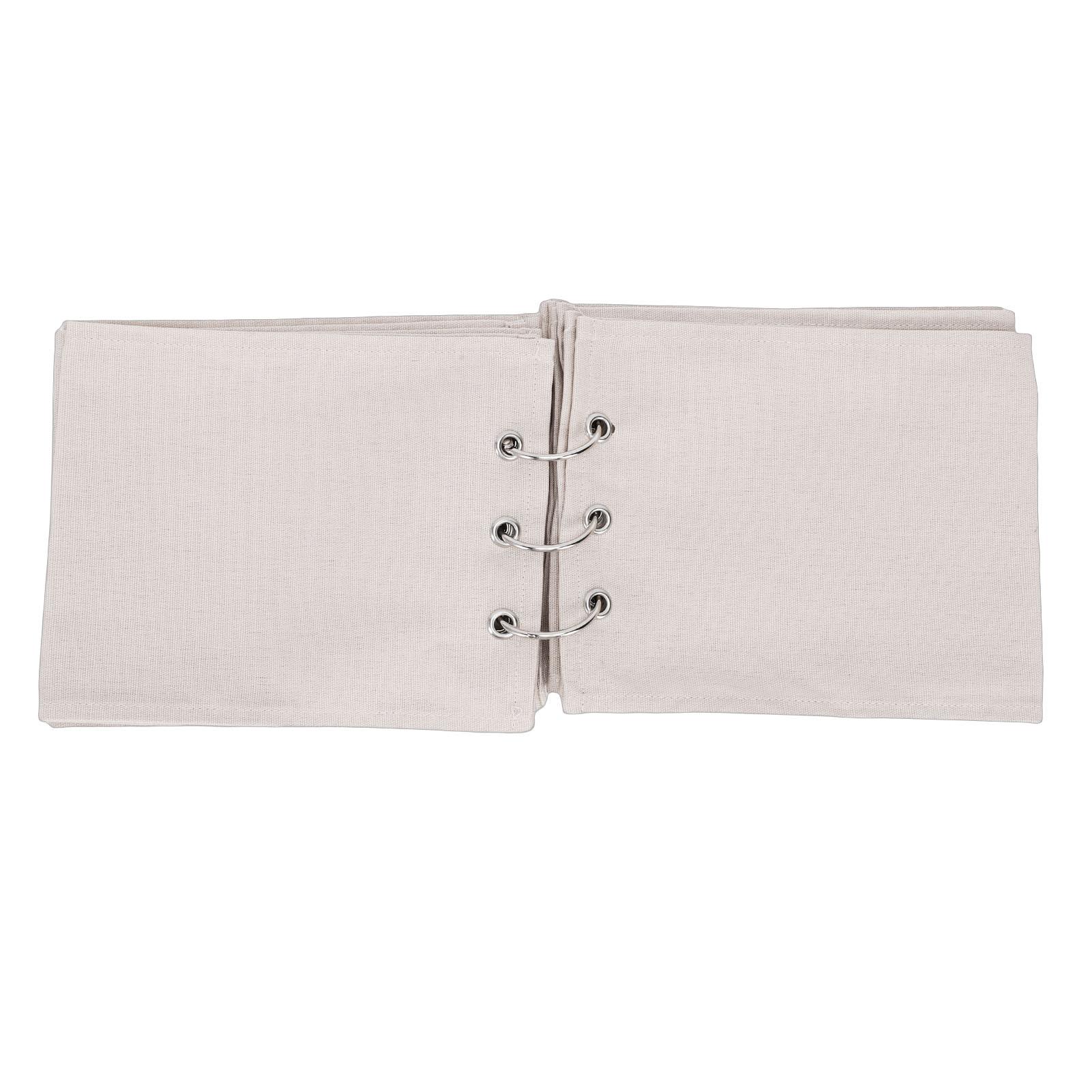 

Blank Fabric Sketchbook Portable and Foldable Linen Planner for Drawing Writing Sewing Brown