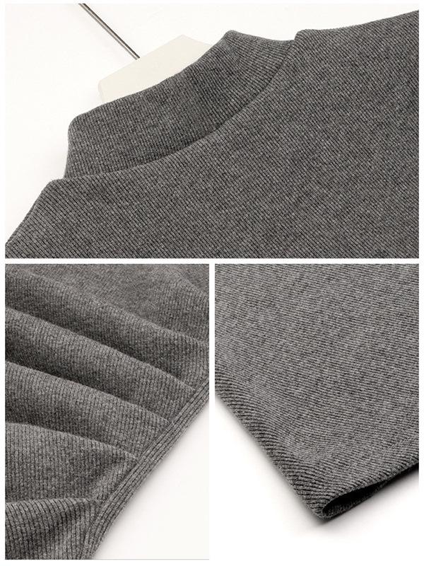 Women's Knitted Velvet Dress - Autumn/Winter, Thick, Luxurious, Short Skirt, Ideal as a Base Layer