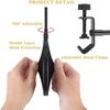 JUTOSU Microphone Pop Filter, Microphone Stand, Microphone Pop Guard, Microphone Filter, Double-Layered Pop Blocker, Pop Filter for Internet Tabletop