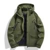 Down jacket men's winter new fashion casual hooded white duck down couple solid color thickened jacket men's clothing
