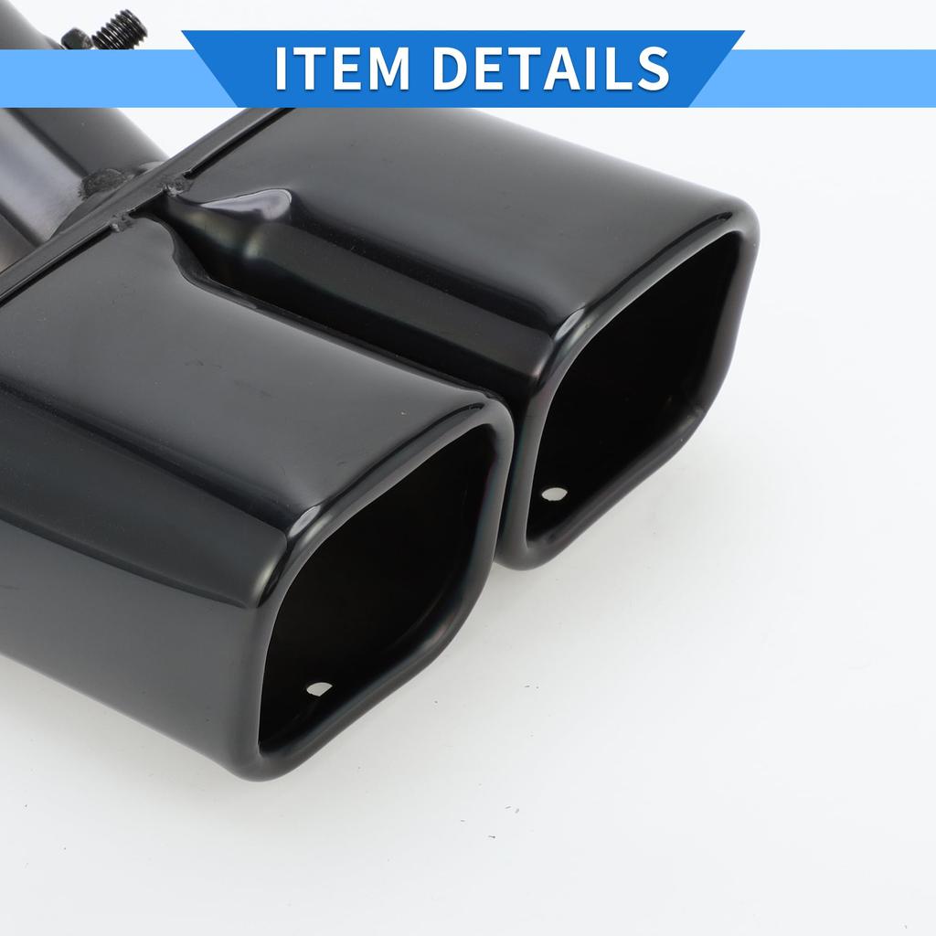 VekAuto Nerezový koncový díl výfuku pro Toyota Rise 1ks Čtvercový Zakřivený Šikmý řez