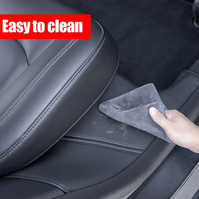 2pcs Car Threshold Side Edge Anti Scratch Strip Rear Door Sill Anti Trampling Protection Pad Auto Accessories for Tesla Model Y