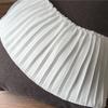 17CM Wide Luxury White Black Pleated Chiffon Fold Elastic Lace Ruffle Trim Ribbon Dress Collar Applique For Sewing Supplies