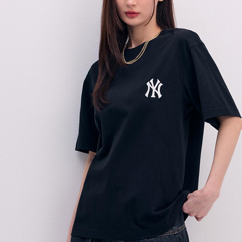New MLB MONOGRAM Series New York Yankees Team T Shirt Unisex Black 3ARSM1343-50BKS