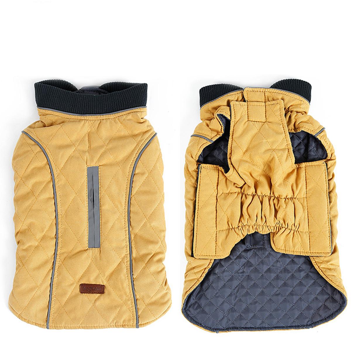 Зимняя куртка для собак, утепленная светоотражающая, теплая стеганая жилетка для домашних животных XS