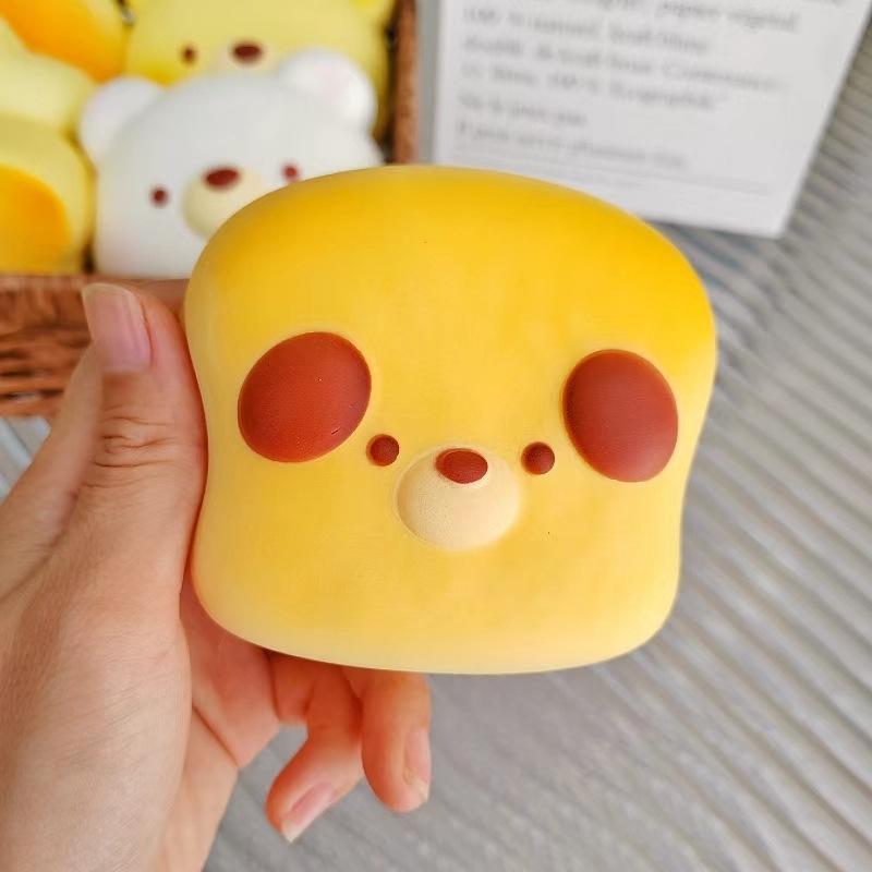 Simulated bread soft and slow-rebounding toy stress relief gadget, "Squeezzy Joy", a cute stress-reducing toy.