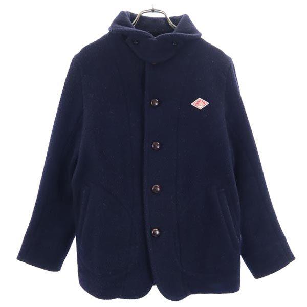 

Danton Сделано в Японии шерстяная куртка 36 Система темно-синего капюшона Женская Б/У