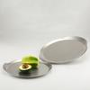 Vintage Silver Stainless Steel Fruit Tray, Salad Bowl, Tableware, Snack Storage Tray, Coffee Shop Decoration Service Tray