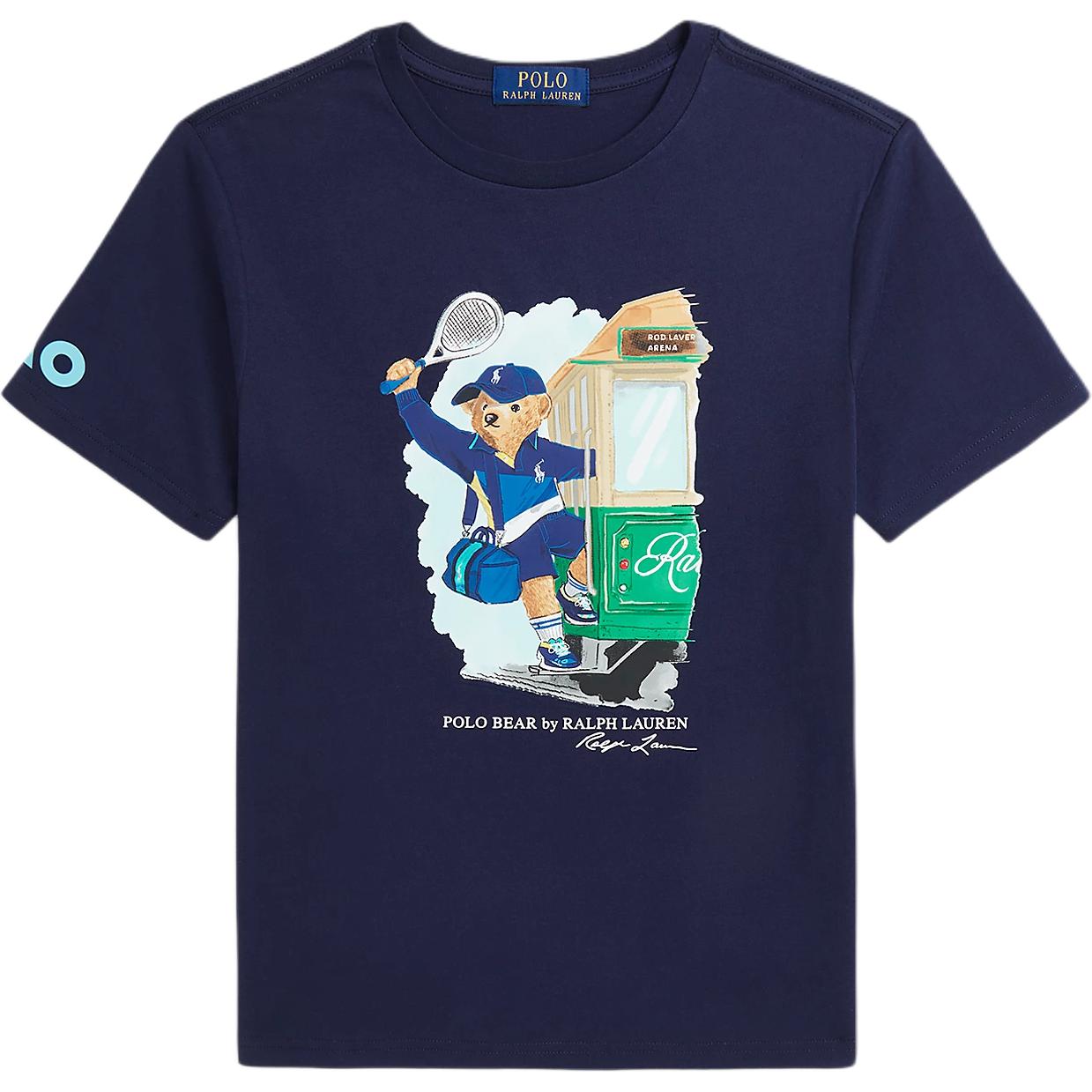 

Детская футболка Polo Ralph Lauren с круглым вырезом и цветными блоками, топы, темно-синий 323960520-001 XL