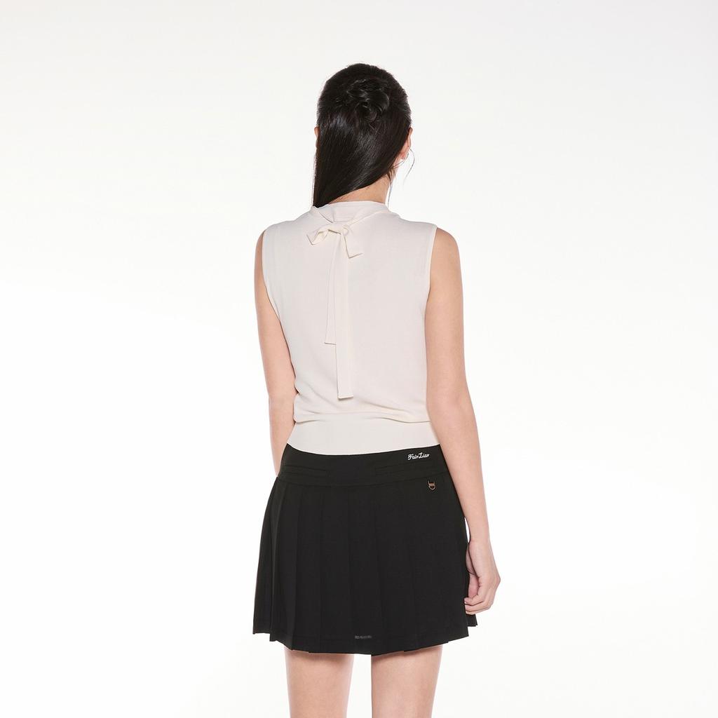 FAIRLIAR GOLF Tie Sleeveless Knit (White)
