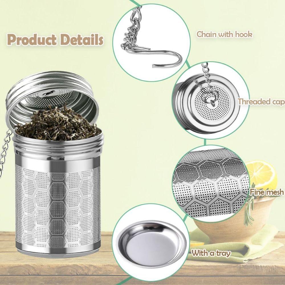 Extra Fine Mesh Loose Tea Infuser Drip Trays Tea Diffuser Filter Tea Steeper  Loose Tea