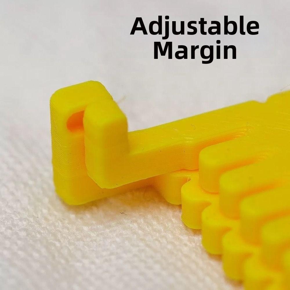 Needle Gauge Edge Stitching Lock Sewing Gauge DIY Sewing Aid Tools for Fabric Sewing Accessory