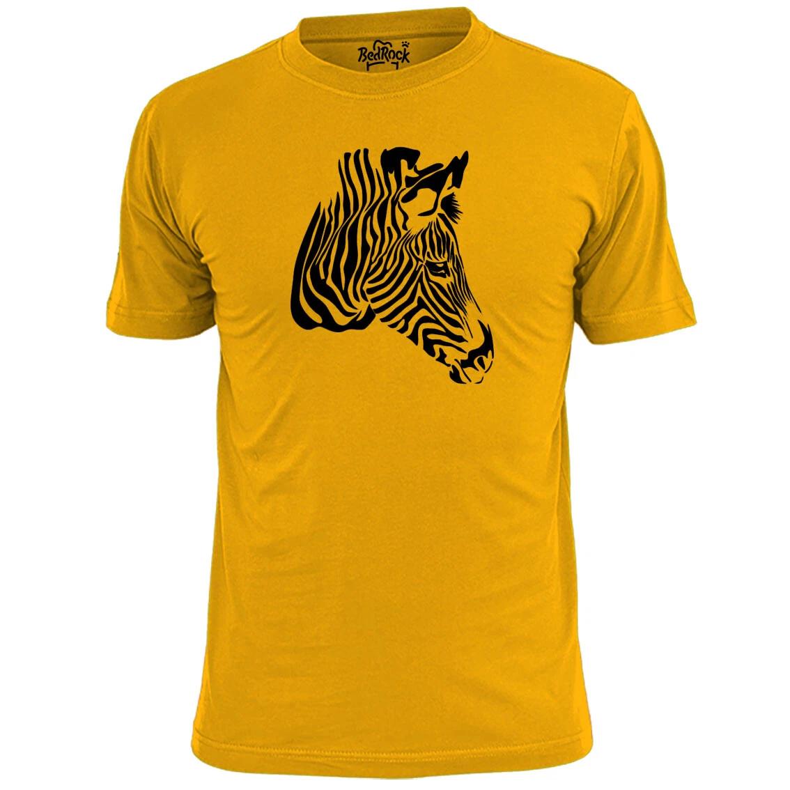 Mens Zebra Head Stencil T shirt Safari Wildlife M