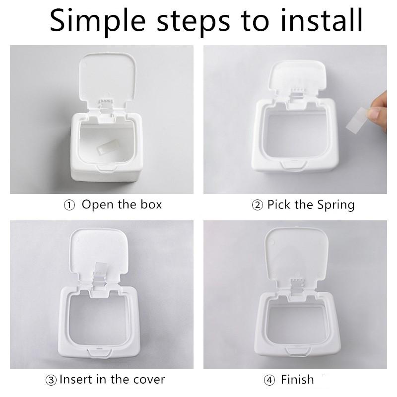 3154 Desktop Storage Box Mini With Pop-Ups Swab Cosmetic Cotton Plastic Dustproof Student Sundries Finishing Box