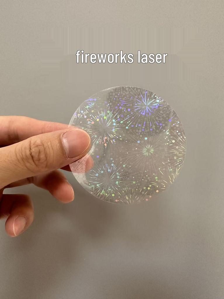 Special Laser Badge Film: Star Fantasy, Transparent Patterns, 100 Sheets
