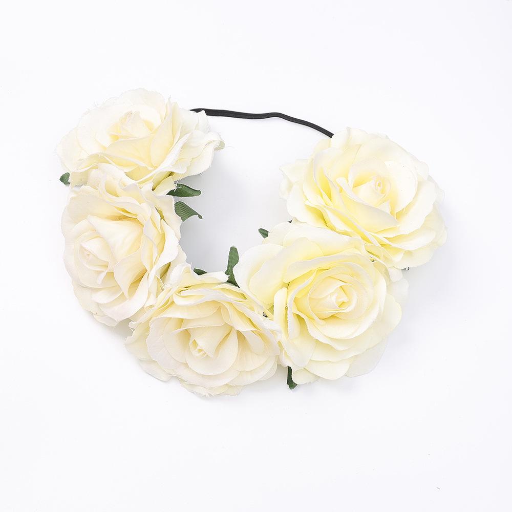 Bohemian Rose Wreath Headband for Halloween Party