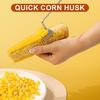Maiskolbestripper i rustfritt stål Rask maisstrippingsverktøy for kjøkken Buet blad Maiskreller Kjernefjerner Kutter Ideell gave