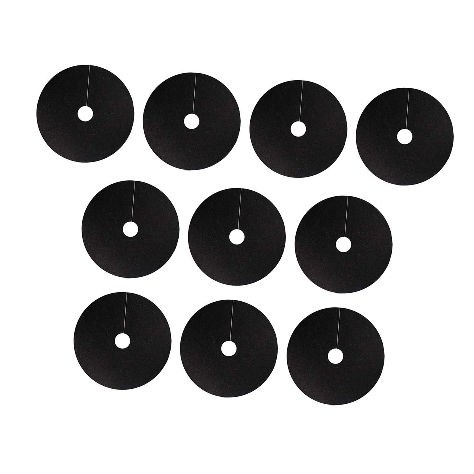 

10x Кольца мульчи для деревьев для борьбы с сорняками с отверстием 2,76 Защита корней горшечных растений Ландшафтный дизайн Утолщенный 24-дюймовый защитник деревьев чёрный