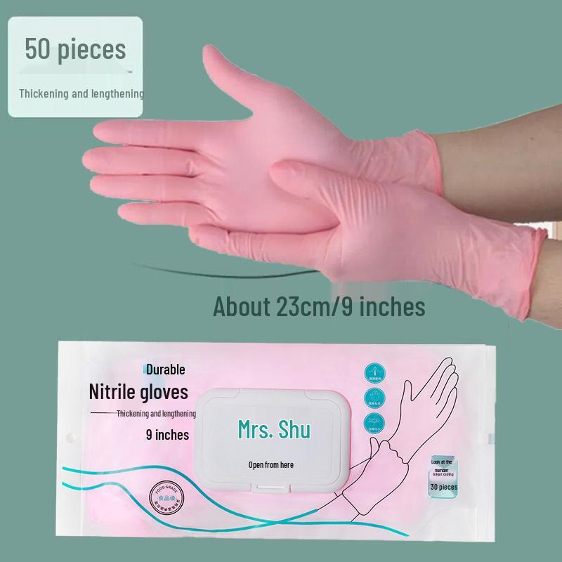 Disposable Nitrile Gloves for Comfortable Waterproof Cleaning