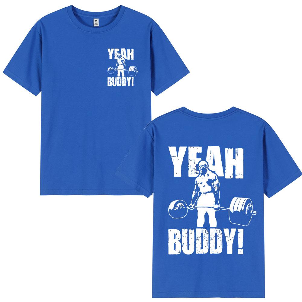 Ronnie Coleman Man T Shirt Yeah Buddy Gym Lightweight Baby Tee Shirt Men Clothing O-Neck Cotton Short Sleeve T-Shirts Streetwear