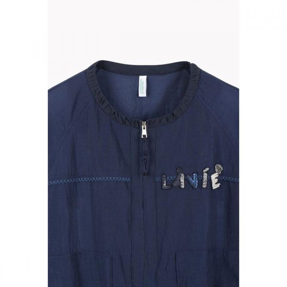 Benetton Embroidery Glossy Wrinkle Jumper Bajpf7631