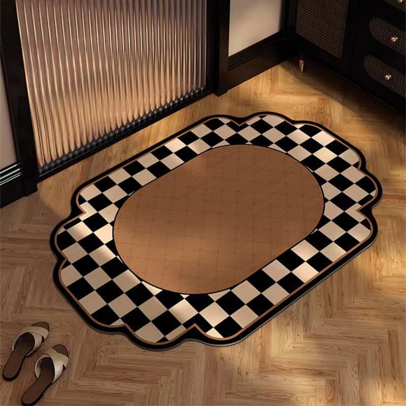 

Коврик для ванной комнаты с влагопоглощающей подушечкой для ног для домашних туалетов и противоскользящий коврик для пола у входа 40 * 60cm