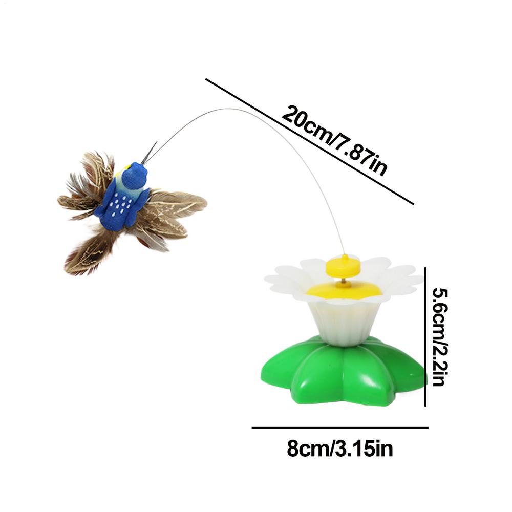 Cat Interactive Toys Smart Butterfly Bird Electric Teaser 360 Rotatable Teaser For Chasing Exercise Mental Stimulation Hunting