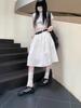 Frühling Sommer Amerikanischer Stil A-Linie Hohe Taille Midi Rock für Damen