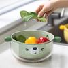 De'ou Xingguang Double-Layer Drain Basket & Fruit Plate Set