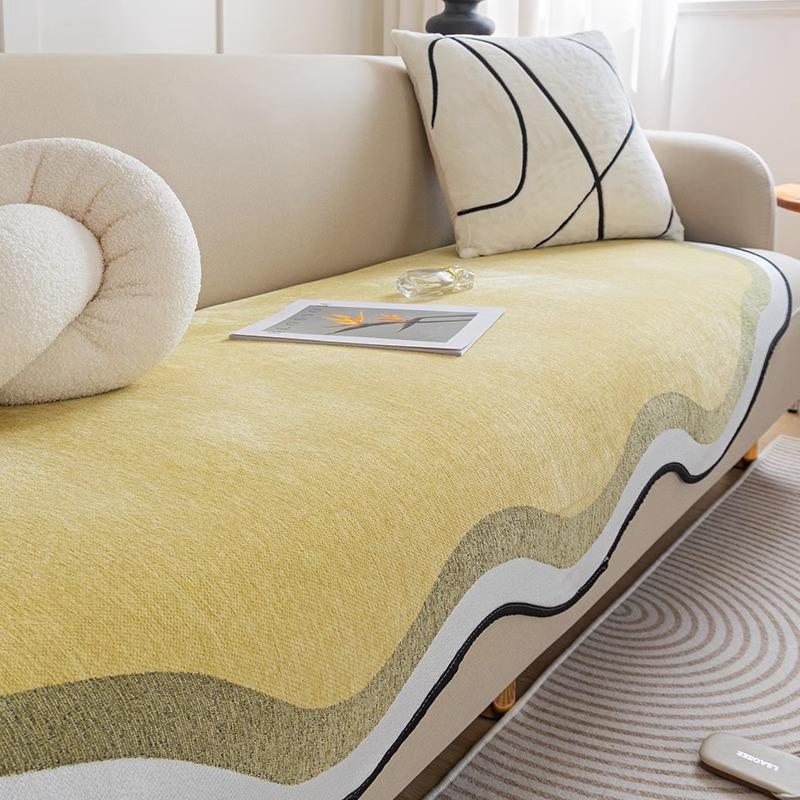 Chenier Irregular Sofa Cushion Universal In All Seasons, Special-Shaped Non-Slip Seat Cushion, Simple And Advanced Sofa Cover Cushion