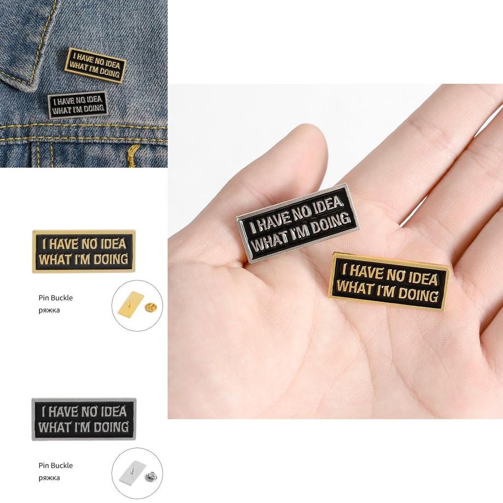 And Fresh Sweet Geometric Always Anxious Enamel Brooch Made From Alloy For Trendy Fashion