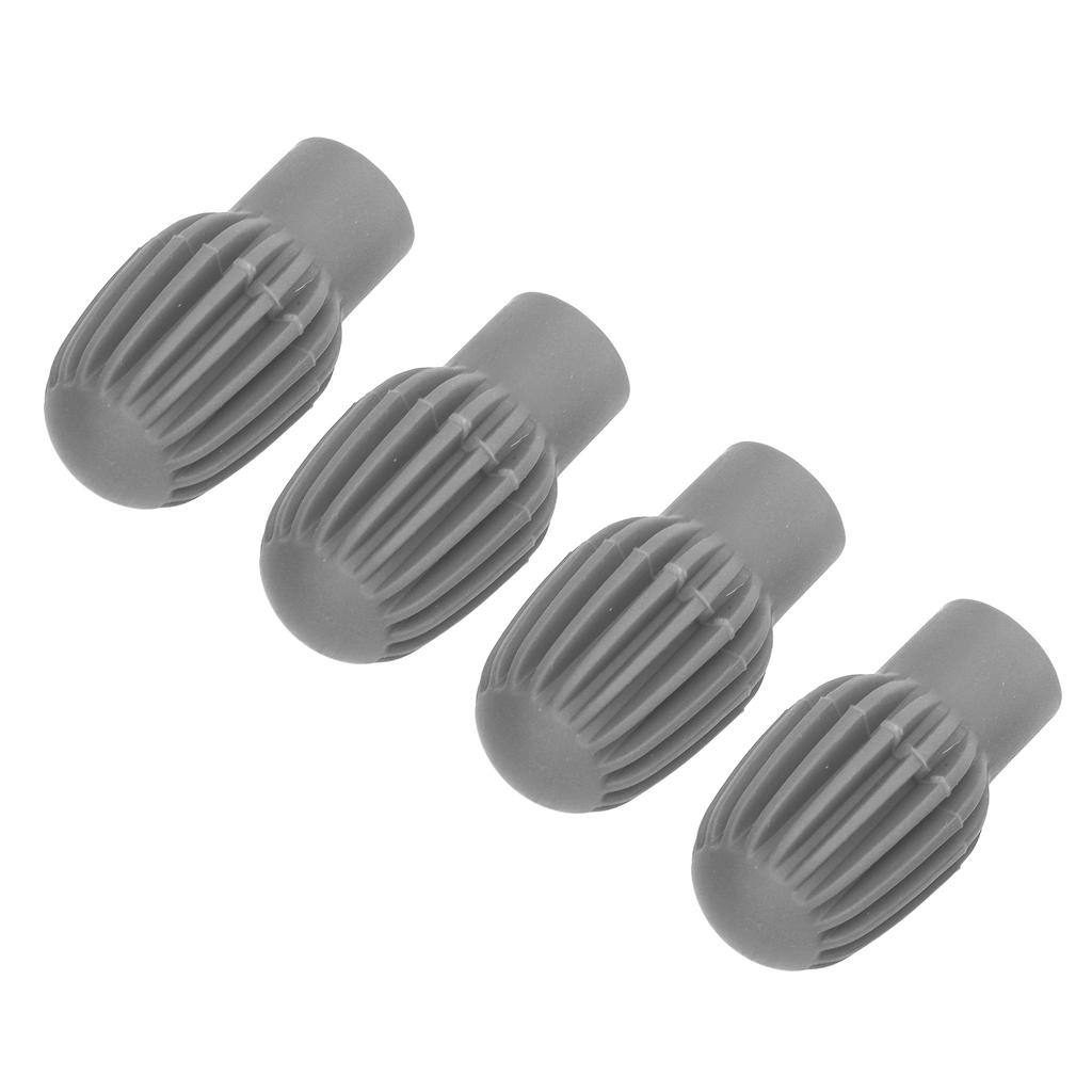 4Pcs Silikon Drumstick Tipps Stille Praxis Trommel Stumm Dämpfer Percussion Zubehör Grau