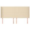 Headboard - With Ears - Cream - Durable Fabric - Adjustable Height